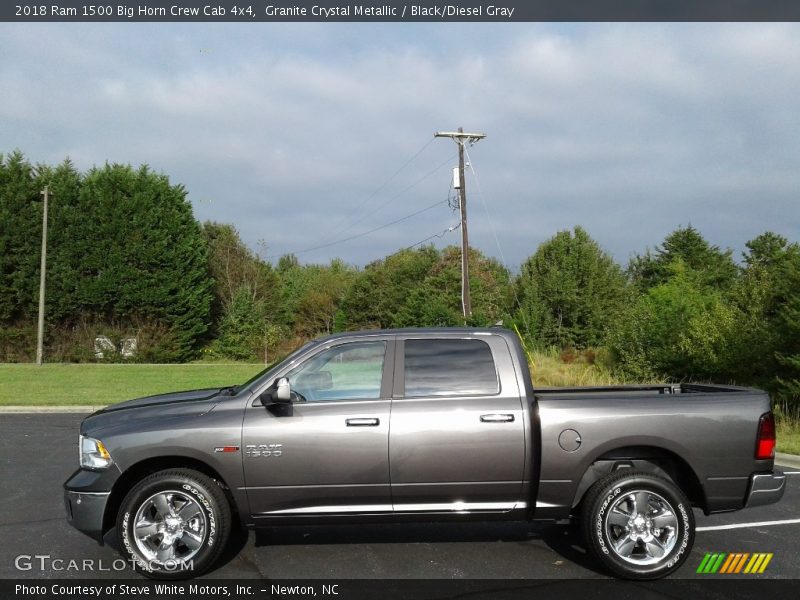 Granite Crystal Metallic / Black/Diesel Gray 2018 Ram 1500 Big Horn Crew Cab 4x4