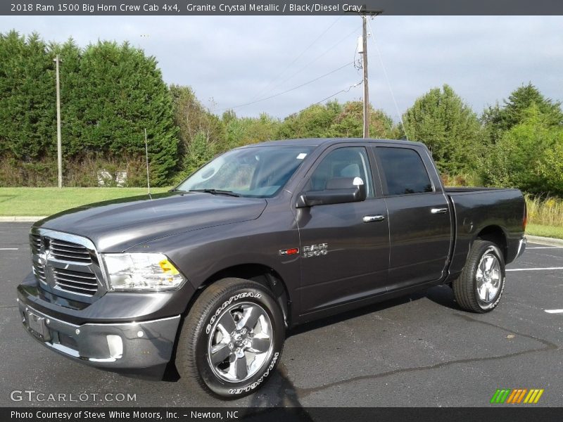 Granite Crystal Metallic / Black/Diesel Gray 2018 Ram 1500 Big Horn Crew Cab 4x4