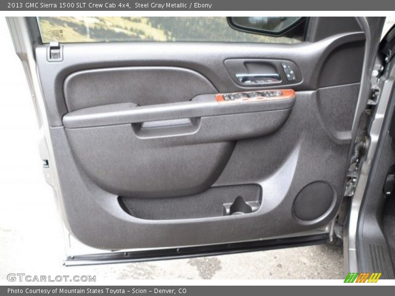 Steel Gray Metallic / Ebony 2013 GMC Sierra 1500 SLT Crew Cab 4x4