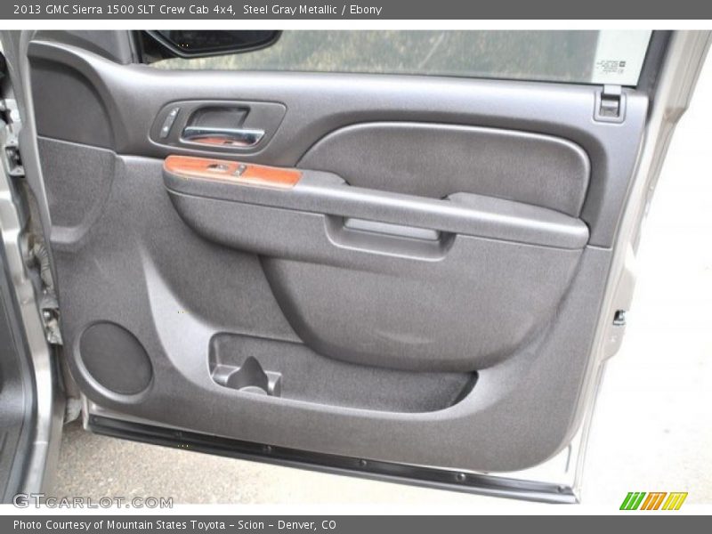 Steel Gray Metallic / Ebony 2013 GMC Sierra 1500 SLT Crew Cab 4x4