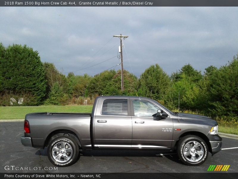 Granite Crystal Metallic / Black/Diesel Gray 2018 Ram 1500 Big Horn Crew Cab 4x4