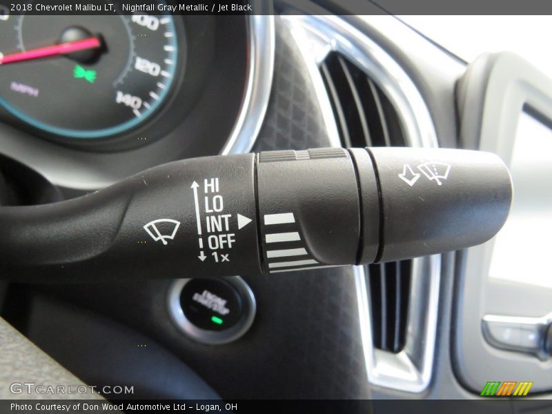Nightfall Gray Metallic / Jet Black 2018 Chevrolet Malibu LT