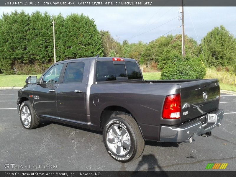 Granite Crystal Metallic / Black/Diesel Gray 2018 Ram 1500 Big Horn Crew Cab 4x4