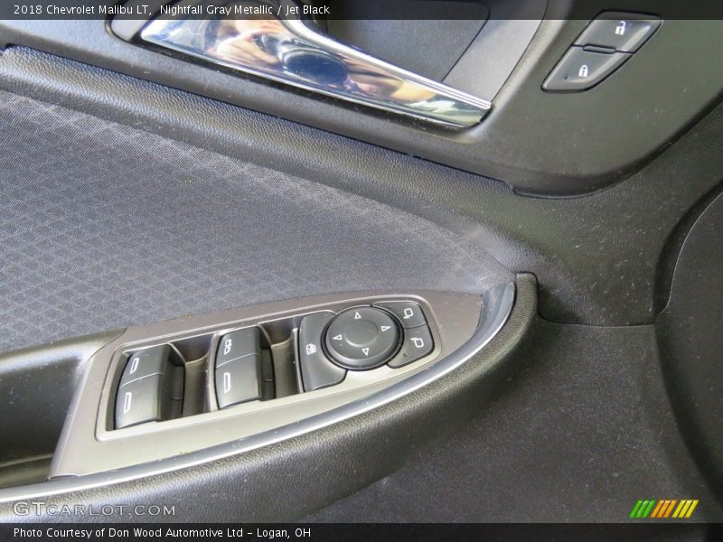 Nightfall Gray Metallic / Jet Black 2018 Chevrolet Malibu LT