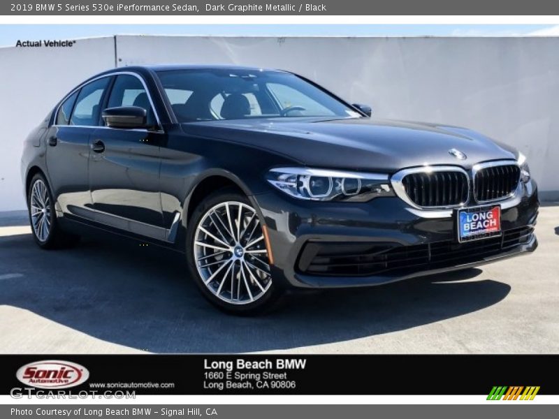 Dark Graphite Metallic / Black 2019 BMW 5 Series 530e iPerformance Sedan