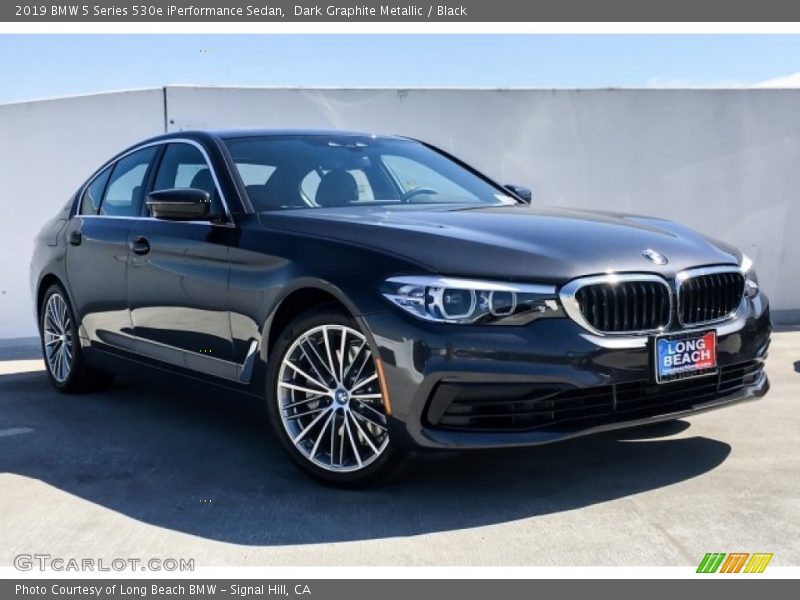 Dark Graphite Metallic / Black 2019 BMW 5 Series 530e iPerformance Sedan