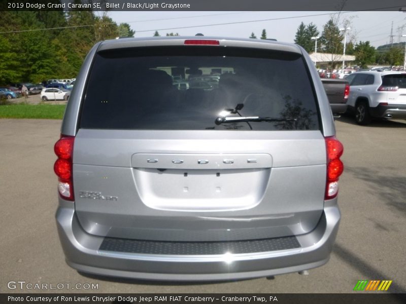 Billet / Black/Light Graystone 2019 Dodge Grand Caravan SE