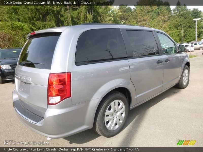 Billet / Black/Light Graystone 2019 Dodge Grand Caravan SE
