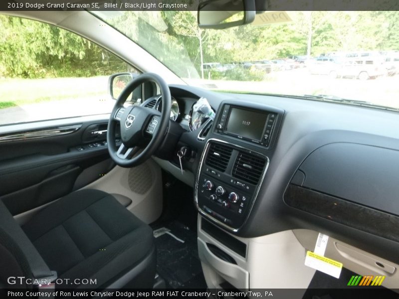 Billet / Black/Light Graystone 2019 Dodge Grand Caravan SE