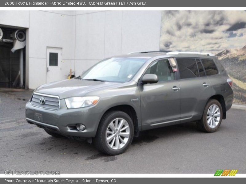 Cypress Green Pearl / Ash Gray 2008 Toyota Highlander Hybrid Limited 4WD
