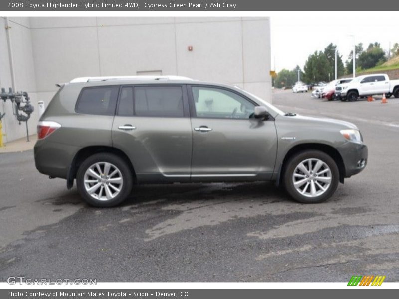 Cypress Green Pearl / Ash Gray 2008 Toyota Highlander Hybrid Limited 4WD