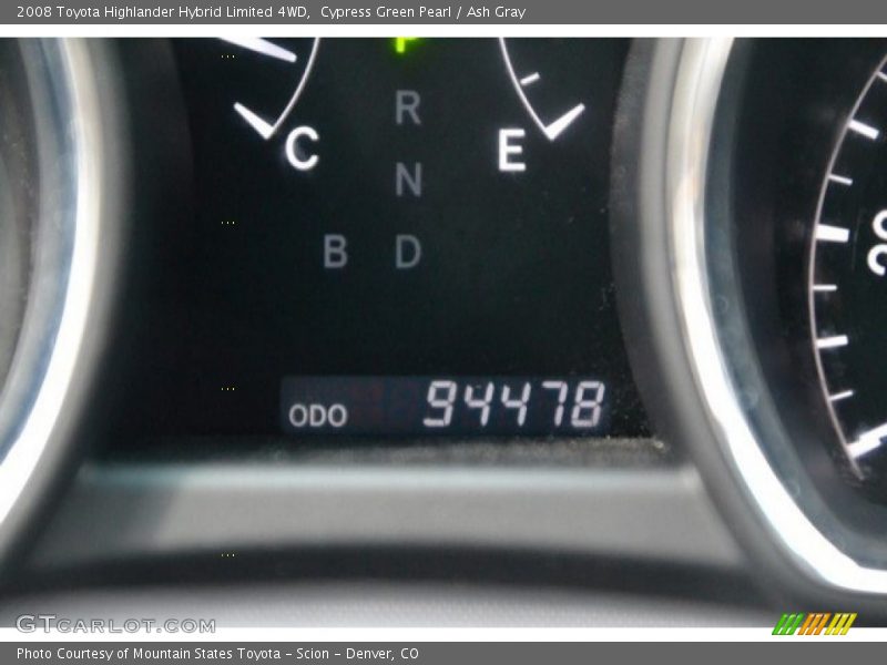 Cypress Green Pearl / Ash Gray 2008 Toyota Highlander Hybrid Limited 4WD