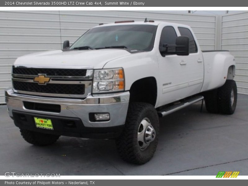 Summit White / Ebony 2014 Chevrolet Silverado 3500HD LTZ Crew Cab 4x4