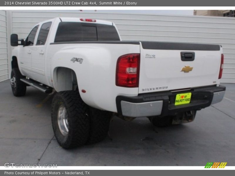 Summit White / Ebony 2014 Chevrolet Silverado 3500HD LTZ Crew Cab 4x4