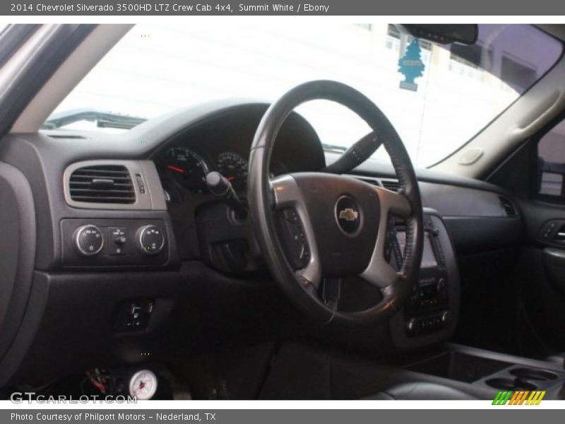 Summit White / Ebony 2014 Chevrolet Silverado 3500HD LTZ Crew Cab 4x4