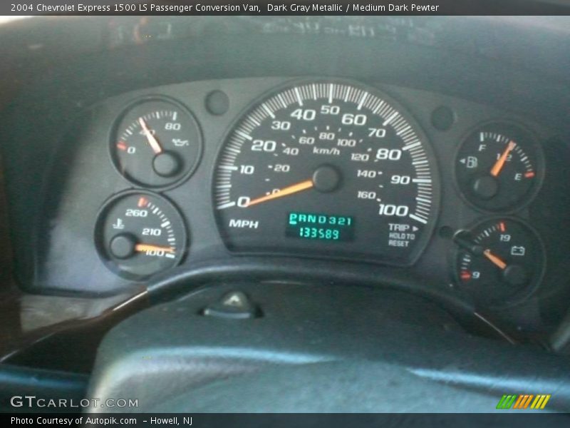 Dark Gray Metallic / Medium Dark Pewter 2004 Chevrolet Express 1500 LS Passenger Conversion Van