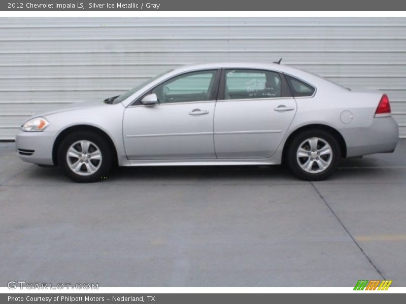 Silver Ice Metallic / Gray 2012 Chevrolet Impala LS
