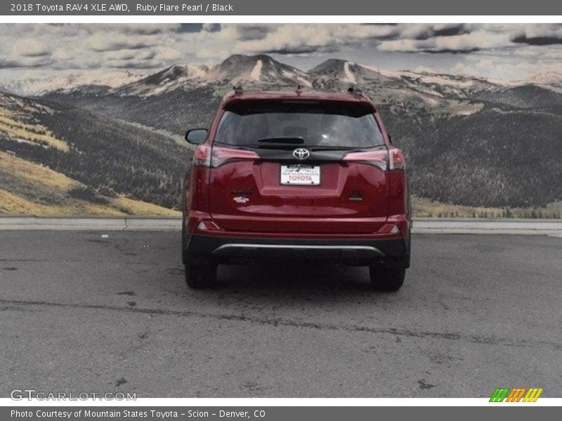 Ruby Flare Pearl / Black 2018 Toyota RAV4 XLE AWD