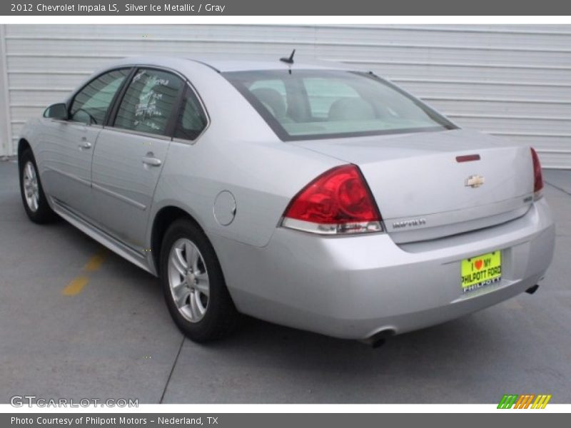 Silver Ice Metallic / Gray 2012 Chevrolet Impala LS