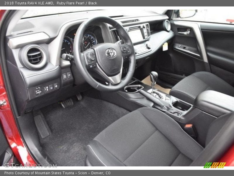 Ruby Flare Pearl / Black 2018 Toyota RAV4 XLE AWD
