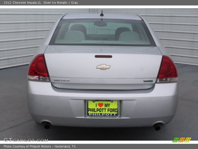 Silver Ice Metallic / Gray 2012 Chevrolet Impala LS