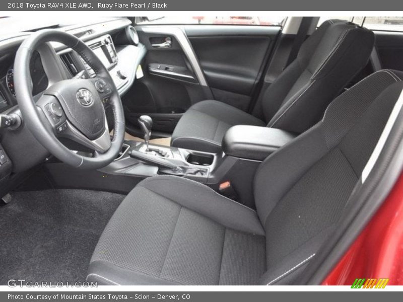 Ruby Flare Pearl / Black 2018 Toyota RAV4 XLE AWD