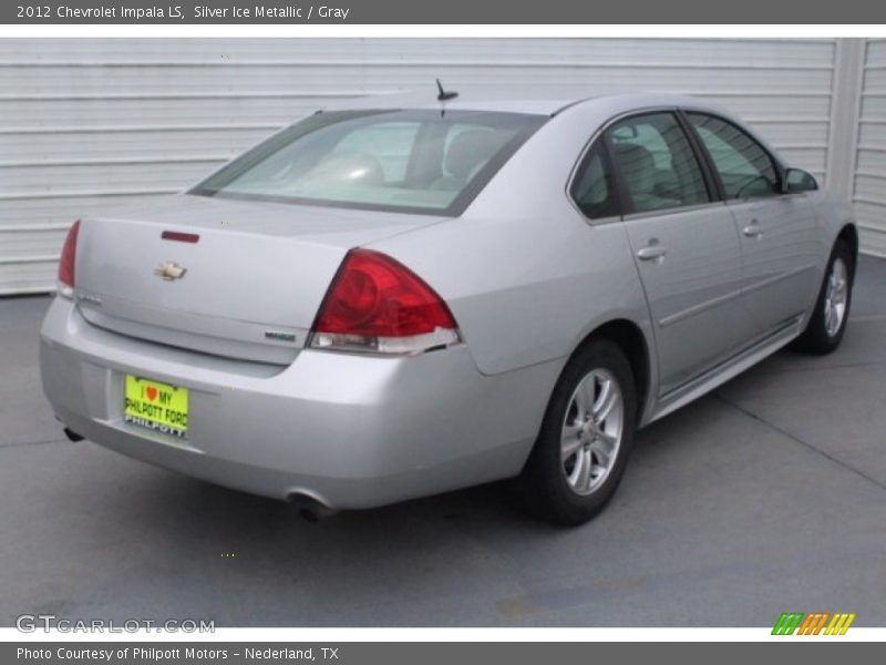 Silver Ice Metallic / Gray 2012 Chevrolet Impala LS