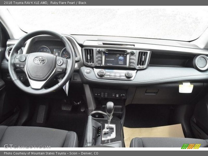 Ruby Flare Pearl / Black 2018 Toyota RAV4 XLE AWD