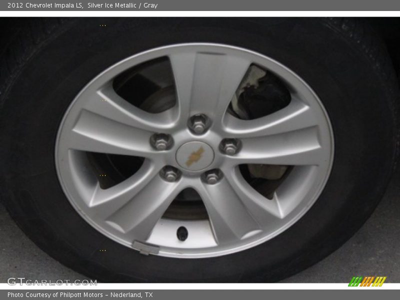 Silver Ice Metallic / Gray 2012 Chevrolet Impala LS