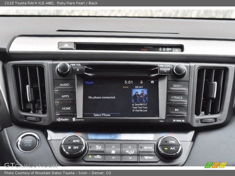 Ruby Flare Pearl / Black 2018 Toyota RAV4 XLE AWD