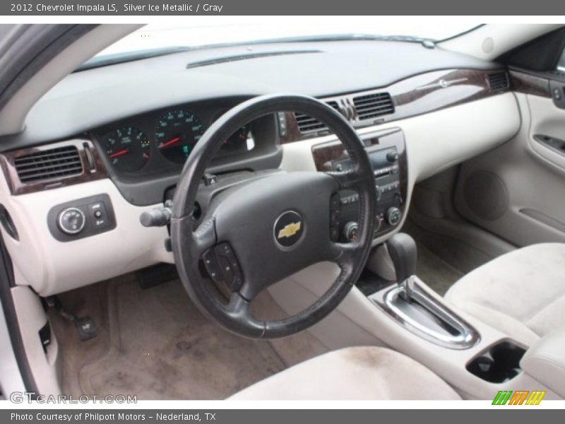 Silver Ice Metallic / Gray 2012 Chevrolet Impala LS