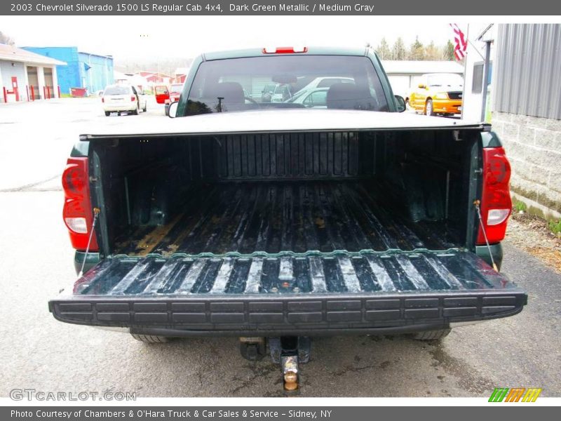 Dark Green Metallic / Medium Gray 2003 Chevrolet Silverado 1500 LS Regular Cab 4x4