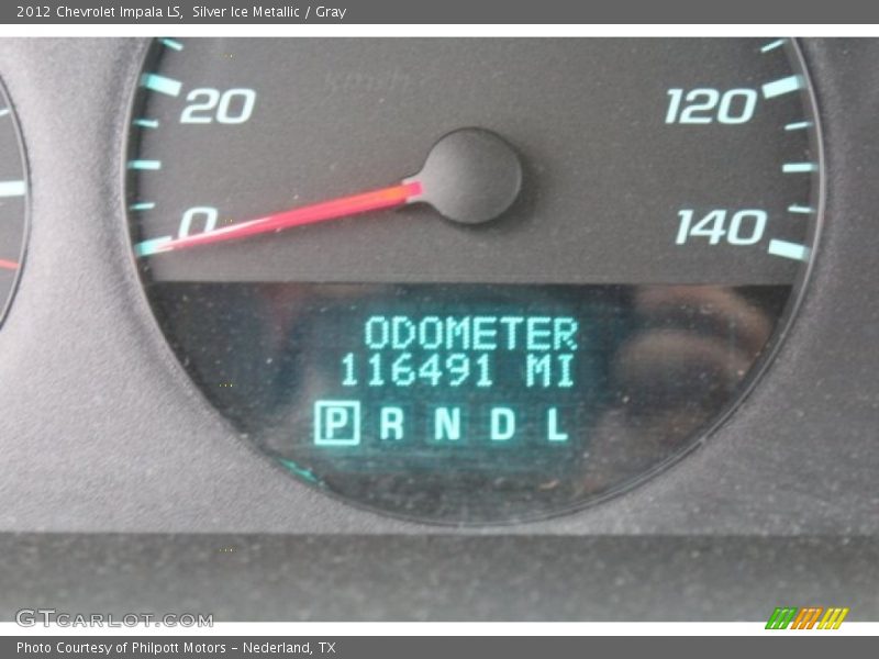 Silver Ice Metallic / Gray 2012 Chevrolet Impala LS