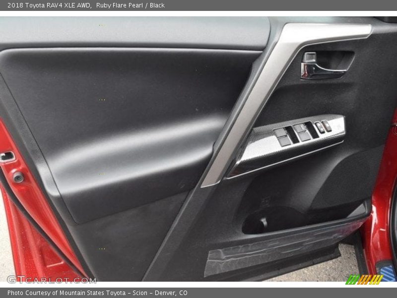 Ruby Flare Pearl / Black 2018 Toyota RAV4 XLE AWD