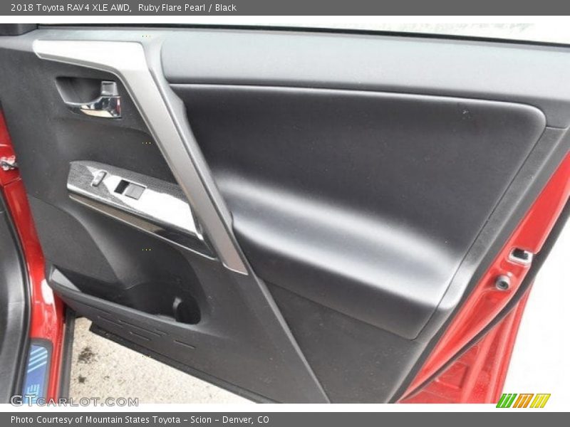 Ruby Flare Pearl / Black 2018 Toyota RAV4 XLE AWD