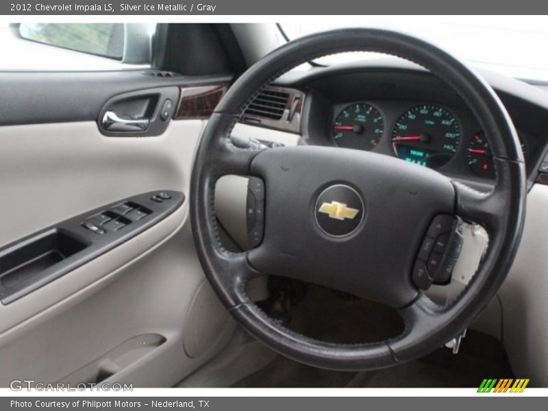 Silver Ice Metallic / Gray 2012 Chevrolet Impala LS