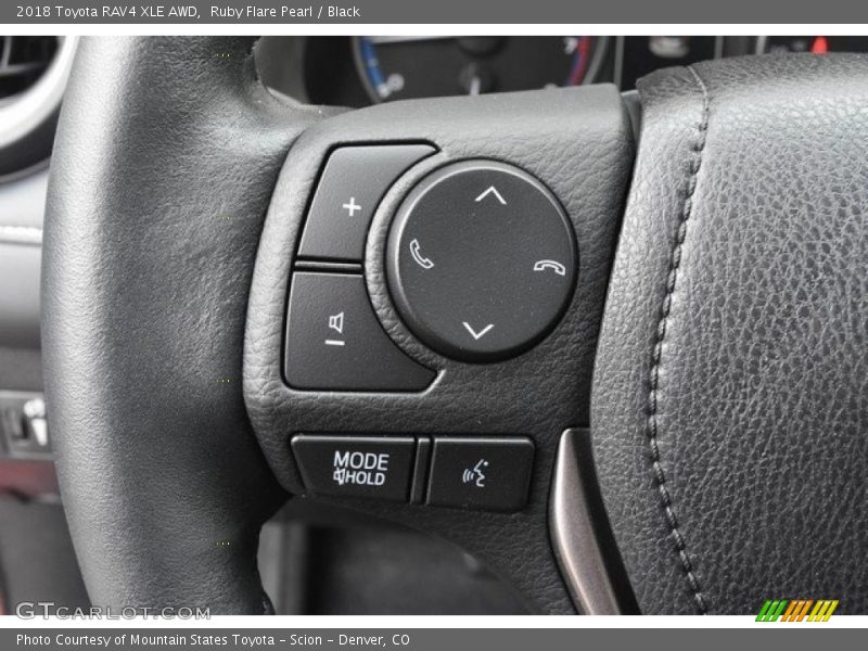 Ruby Flare Pearl / Black 2018 Toyota RAV4 XLE AWD