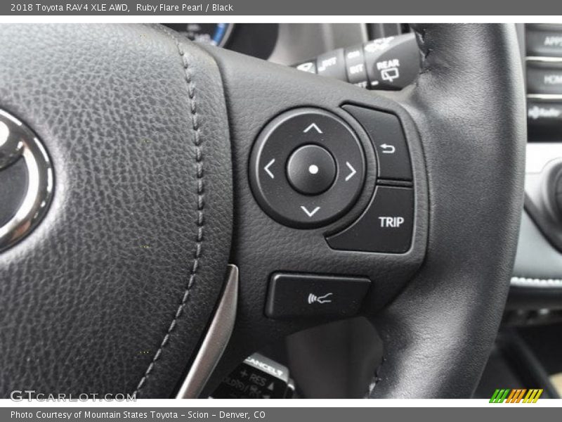 Ruby Flare Pearl / Black 2018 Toyota RAV4 XLE AWD