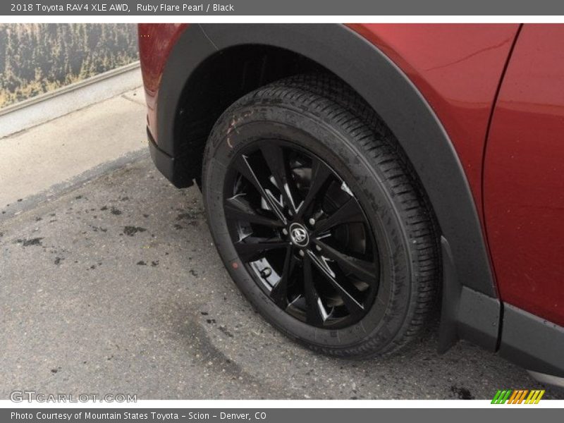 Ruby Flare Pearl / Black 2018 Toyota RAV4 XLE AWD