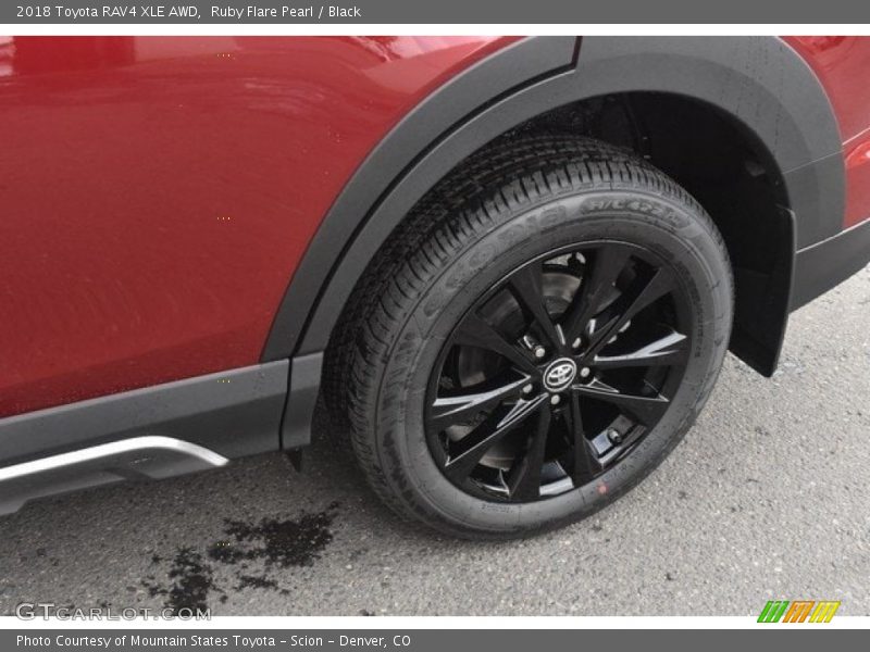 Ruby Flare Pearl / Black 2018 Toyota RAV4 XLE AWD