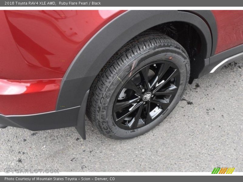 Ruby Flare Pearl / Black 2018 Toyota RAV4 XLE AWD