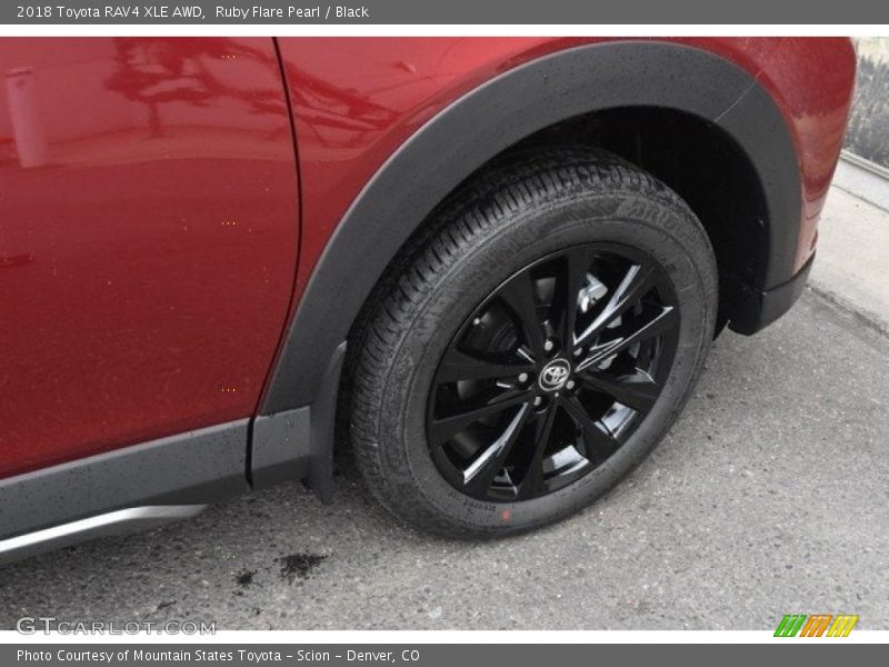 Ruby Flare Pearl / Black 2018 Toyota RAV4 XLE AWD