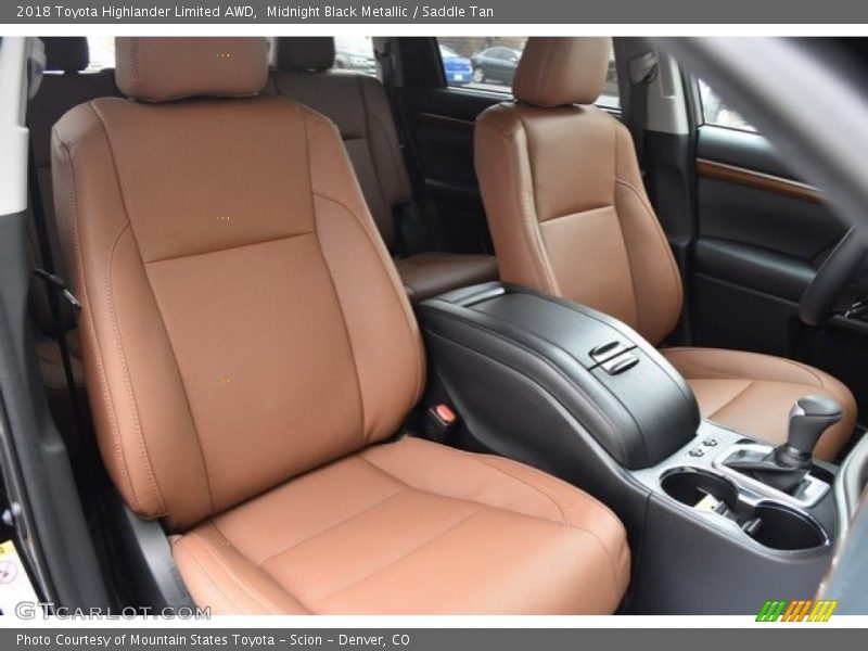 Midnight Black Metallic / Saddle Tan 2018 Toyota Highlander Limited AWD