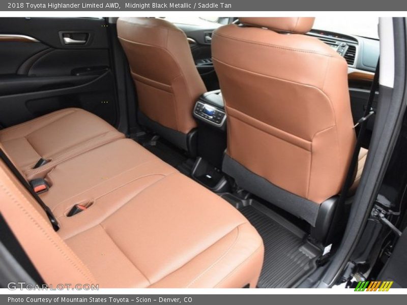Midnight Black Metallic / Saddle Tan 2018 Toyota Highlander Limited AWD