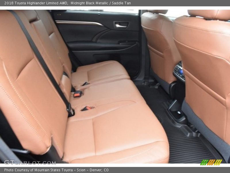 Midnight Black Metallic / Saddle Tan 2018 Toyota Highlander Limited AWD