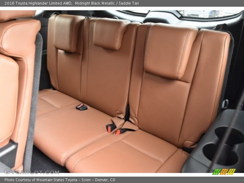 Midnight Black Metallic / Saddle Tan 2018 Toyota Highlander Limited AWD