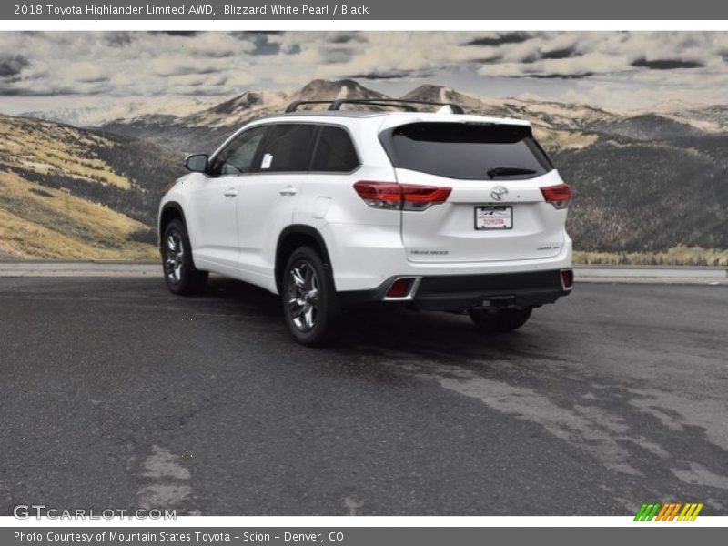 Blizzard White Pearl / Black 2018 Toyota Highlander Limited AWD