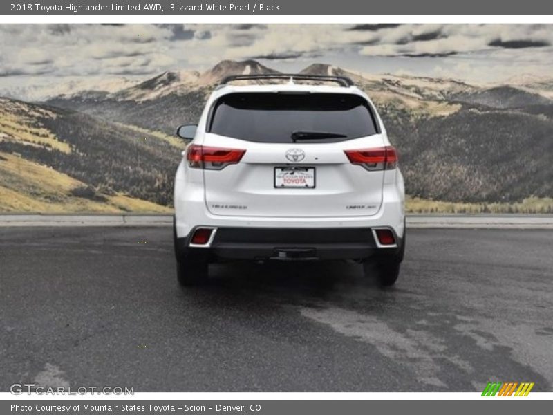 Blizzard White Pearl / Black 2018 Toyota Highlander Limited AWD