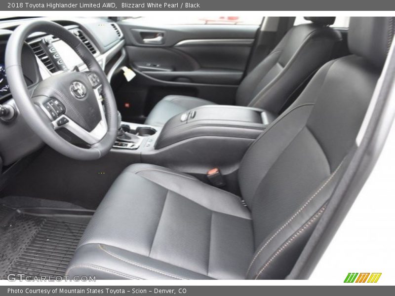 Blizzard White Pearl / Black 2018 Toyota Highlander Limited AWD