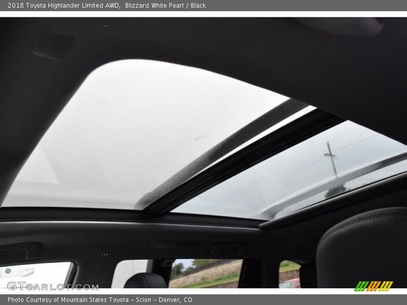 Blizzard White Pearl / Black 2018 Toyota Highlander Limited AWD